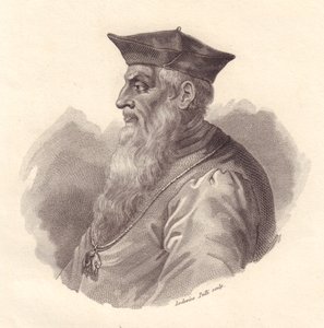 Porträtt av den italienske amiralen Andrea Doria (1466-1560), kopparstick av Ludovico Pelli av Unbekannt Unbekannt