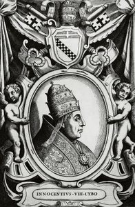 Porträtt av påven Innocentius VIII (Giovanni Battista Cybo av Unbekannt Unbekannt