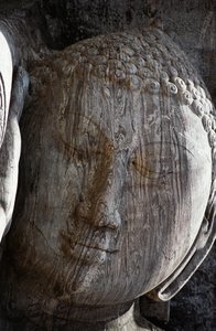 Sri Lanka, antika staden Polonnaruwa, Gal Vihara, liggande Buddha-staty av Unbekannt Unbekannt
