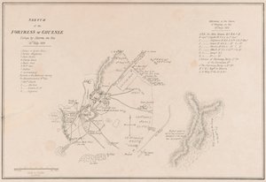 ?Skiss över fästningen Ghuznee. Tagen av Storm den 23 juli 1839? av Lieutenant Thomas Wingate