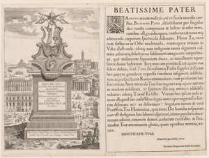 Frontispice från "View of the Insignia of the City of Rome" av Lievin Cruyl
