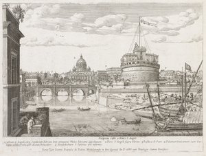St. Angel från "View of the Places of the City of Rome Insign[ium]