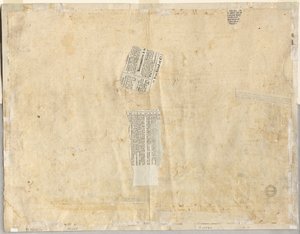 Spårning av en fontän från Recto och skisser av två ansikten (verso)