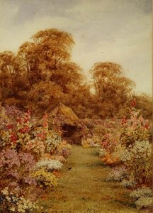 Gammalt halmtak sommarhus