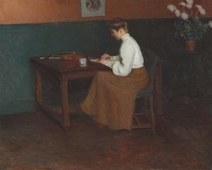 I studion (olja på duk)