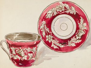 Kopp och fat, ca. 1936. av Lillian Causey