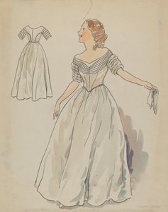 Klänning, c. 1936. av Lillian Causey