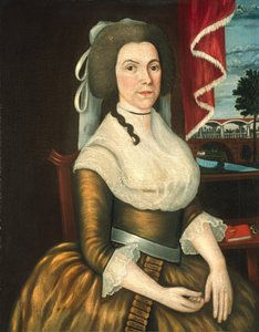 Mrs Elizabeth Noyes Denison, ca 1790 (olja på duk) av Limner Denison