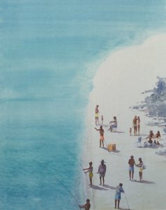 Birds-Eye Beach, 2000 (wc på papper)