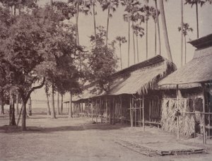 Amerapoora: Burmesiska gardets baracker av Linnaeus Tripe