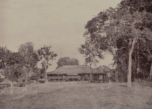 Rangoon: Missionshuset i Kemindine av Linnaeus Tripe
