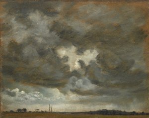 Molnstudie, ca 1850 av Lionel Constable
