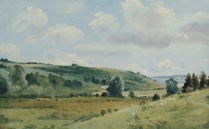 Landskap, ca 1849-55 (olja på panel)