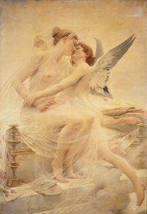 Amor och psyke (olja på duk)