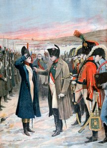 Napoleon presenterar den kvinnliga officeren Marie Schellinck med Legion dHonneur, 1808 1894