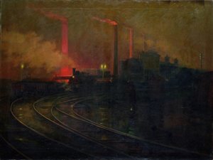 Stålverket, Cardiff på natten