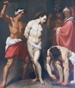 Flagellation of Christ, Leonello Spada (olja på duk)