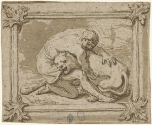 Hercules slåss mot det Nemeiska lejonet