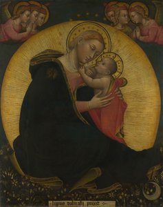Ödmjukhetens jungfru Madonna av ödmjukheten, ca 1390 av Lippo di Dalmasio Scannabecchi