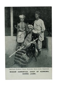 Madam Hamonyah, chef för Kennema, Sierra Leone, c.1905-07 av Lisk Carew Brothers
