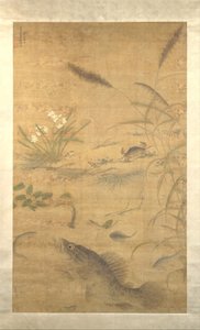 Blommor, fiskar och krabbor, mitten av 1500-talet. av Liu Jie