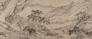 Reser bland bäckar och berg, 1680. av Liu Yu