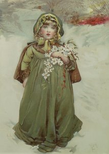 Frontispice från Julrosor, 1880 av Lizzie Mack