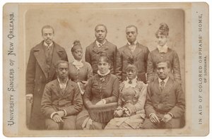 University Singers från New Orleans,ca. 1879 (foto) av Llewellyn A. Sawyer
