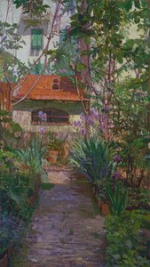 Triptyken eller trädgården i blom (sidopanel) (1907)