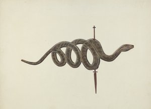 Orm väderflöjel, ca. 1938. av Lloyd Broome