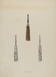Läderguidemarkör, ca. 1937. av Lloyd Charles Lemcke