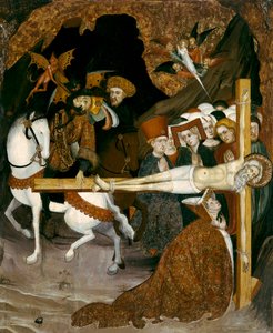 Apostelns korsfästelse. Målning av Lluis Borrassa (1360-1425)