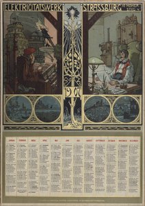Elverk Strasbourg. Kalender för år 1907, 1906. av Léo Schnug