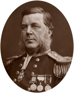 Kapten Bedford Clapperton Trevelyan Pim, brittisk sjöofficer, 1883. av Lock and Whitfield