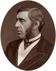 Höger Hon George Joachim Goschen, MP för City of London, 1877. av Lock and Whitfield