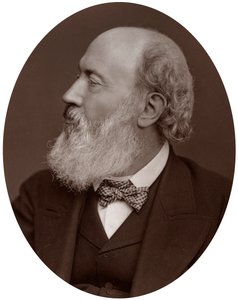 Sir John Gilbert, RA, ordförande för Society of Painters in Water Colours, 1877. av Lock and Whitfield