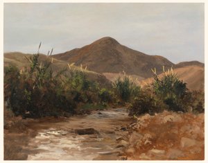 Ritning, nära Jeriko, Wady Kilt, 20 mars 1876