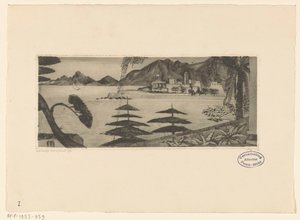 Ajaccio (originaltitel) av Lodewijk Schelfhout (signed by artist)