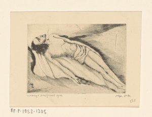 Dode Christus Le Christ mort (originaltitel) av Lodewijk Schelfhout (signed by artist)