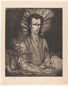 Filosoof Le Philosophe (originaltitel på objekt) av Lodewijk Schelfhout (signed by artist)