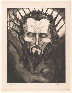Kristi huvud Tête de Christ I (originaltitel på objektet) av Lodewijk Schelfhout (signed by artist)