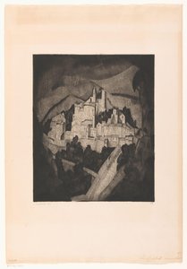 Les Angles I (originaltitel) av Lodewijk Schelfhout (signed by artist)