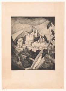 Les Angles I (originaltitel) av Lodewijk Schelfhout (signed by artist)