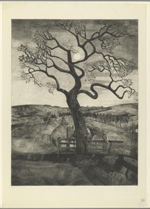 Häst på en äng nära Etikhove Vieux cheval en repos (originaltitel) av Lodewijk Schelfhout (signed by artist)