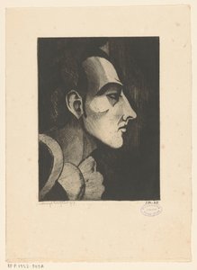 Pierrot I (originaltitel) av Lodewijk Schelfhout (signed by artist)