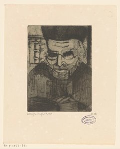 Porträtt av G.J. Brinkman av Lodewijk Schelfhout (signed by artist)