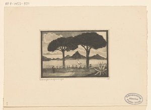 Twee pojke De två träden (originaltitel) av Lodewijk Schelfhout (signed by artist)