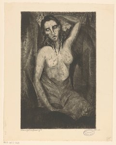 Sittande kvinna Femme Assise (originaltitel) av Lodewijk Schelfhout (signed by artist)