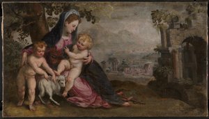Maria med Jesus och Johannes