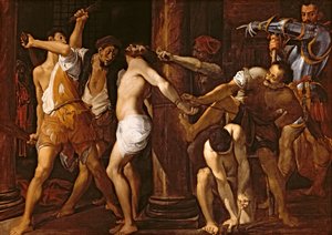 The flagellation of Christ, 1586-87